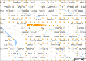 map of Krishna Prasādpur