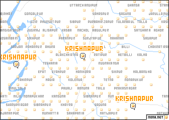 map of Krishnapur