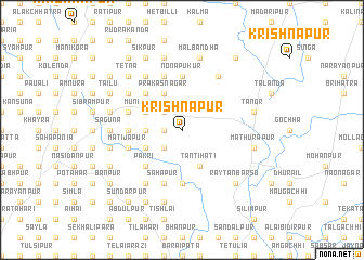 map of Krishnapur