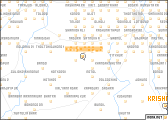 map of Krishnapur