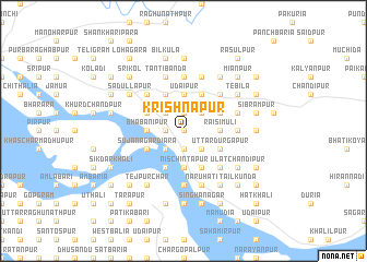 map of Krishnapur