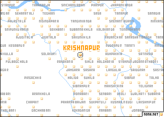 map of Krishnapur