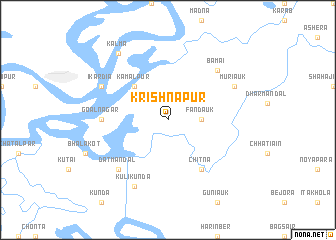map of Krishnapur