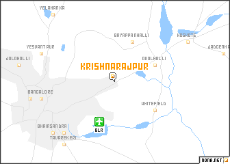 map of Krishnarājpur