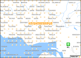 map of Krishnarāmpur