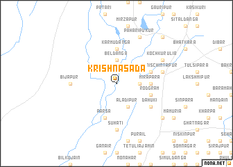map of Krishnasāda