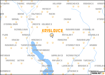 map of Krišlovce