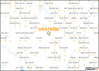 map of Křišťanov