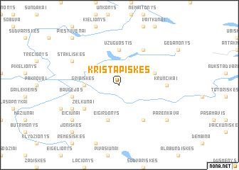 map of Kristapiškės