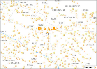 map of Krištelica