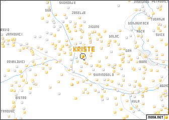 map of Krište