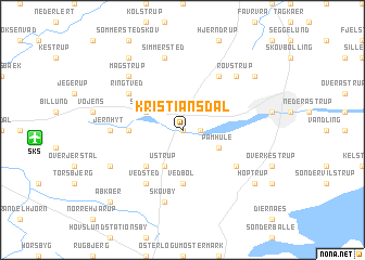 map of Kristiansdal