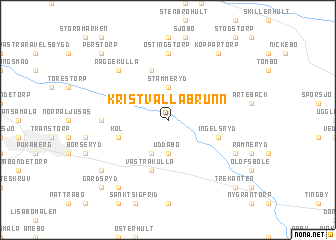 map of Kristvallabrunn