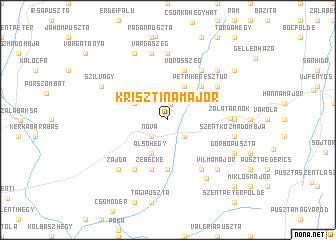 map of Krisztinamajor