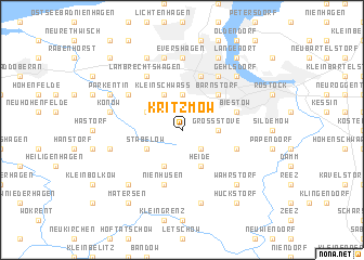 map of Kritzmow