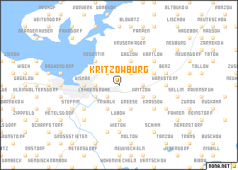 map of Kritzowburg