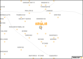 map of Kriulin