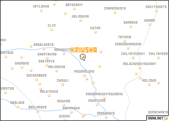 map of Kriusha