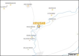 map of Kriusha