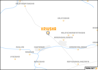 map of Kriusha