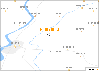 map of Kriushino