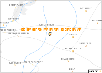 map of Kriushinskiye Vyselki Pervyye