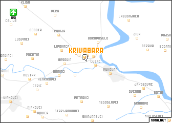 map of Kriva Bara