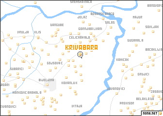 map of Kriva Bara