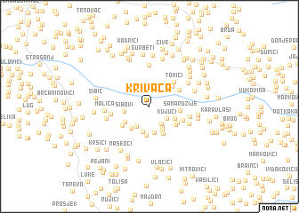 map of Krivača