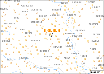 map of Krivača