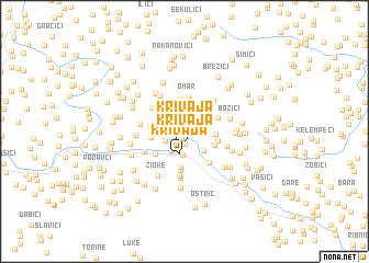 map of Krivaja