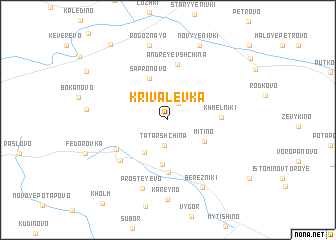 map of Krivalevka