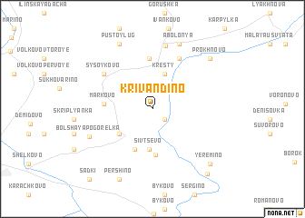 map of Krivandino