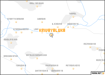 map of Krivaya Luka