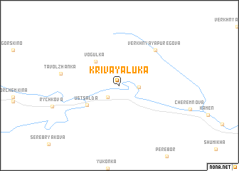 map of Krivaya Luka