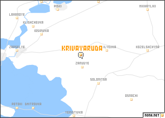 map of Krivaya Ruda