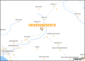 map of Krivenkovskoye