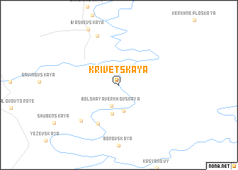 map of Krivetskaya
