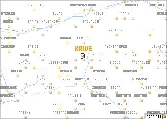 map of Krivé