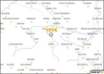 map of Krivé