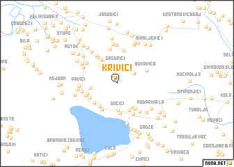 map of Krivići