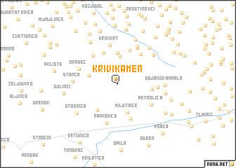 map of Krivi Kamen