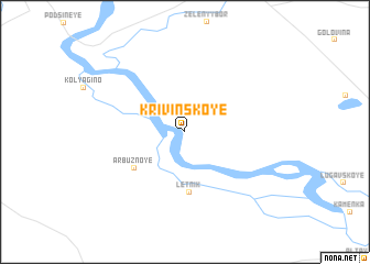 map of Krivinskoye