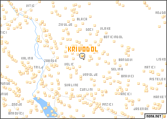 map of Krivodol