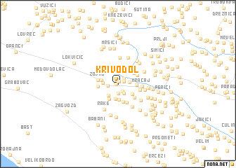 map of Krivodol