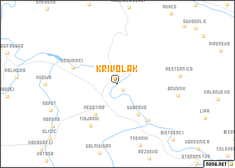 map of Krivolak