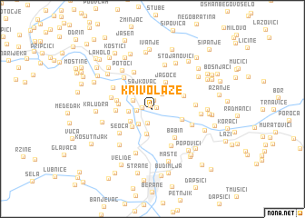 map of Krivolaze