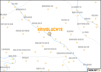 map of Krivoluch\