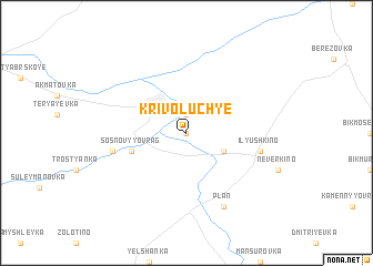 map of Krivoluch\