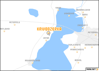 map of Krivoozerka